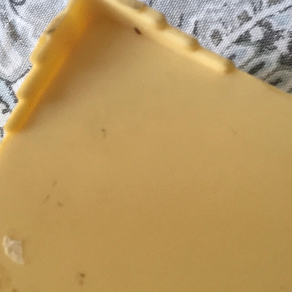 Vintage Celluloid Faux Ivory Lotus Japanese Garden Jewelry lidded box. - Picture 11 of 14